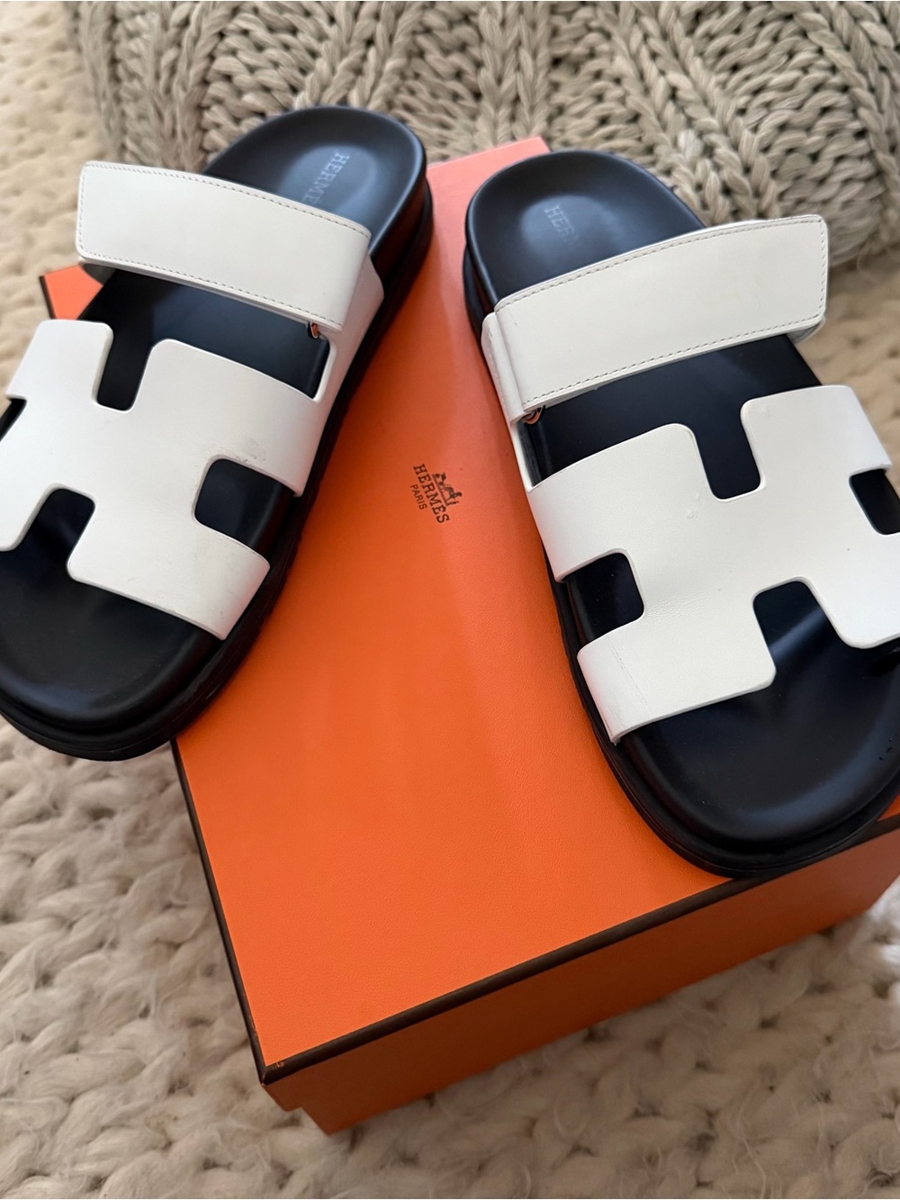 Hermes Chypre sandals - size 8